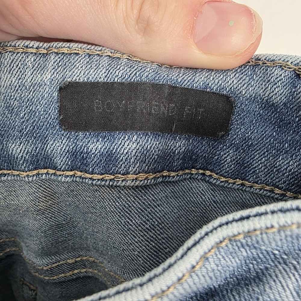 Judy Blue Hi-Waist Destroyed Boyfriend Fit Distressed Light‎ Wash Jeans Size 28 - Picture 4 of 8